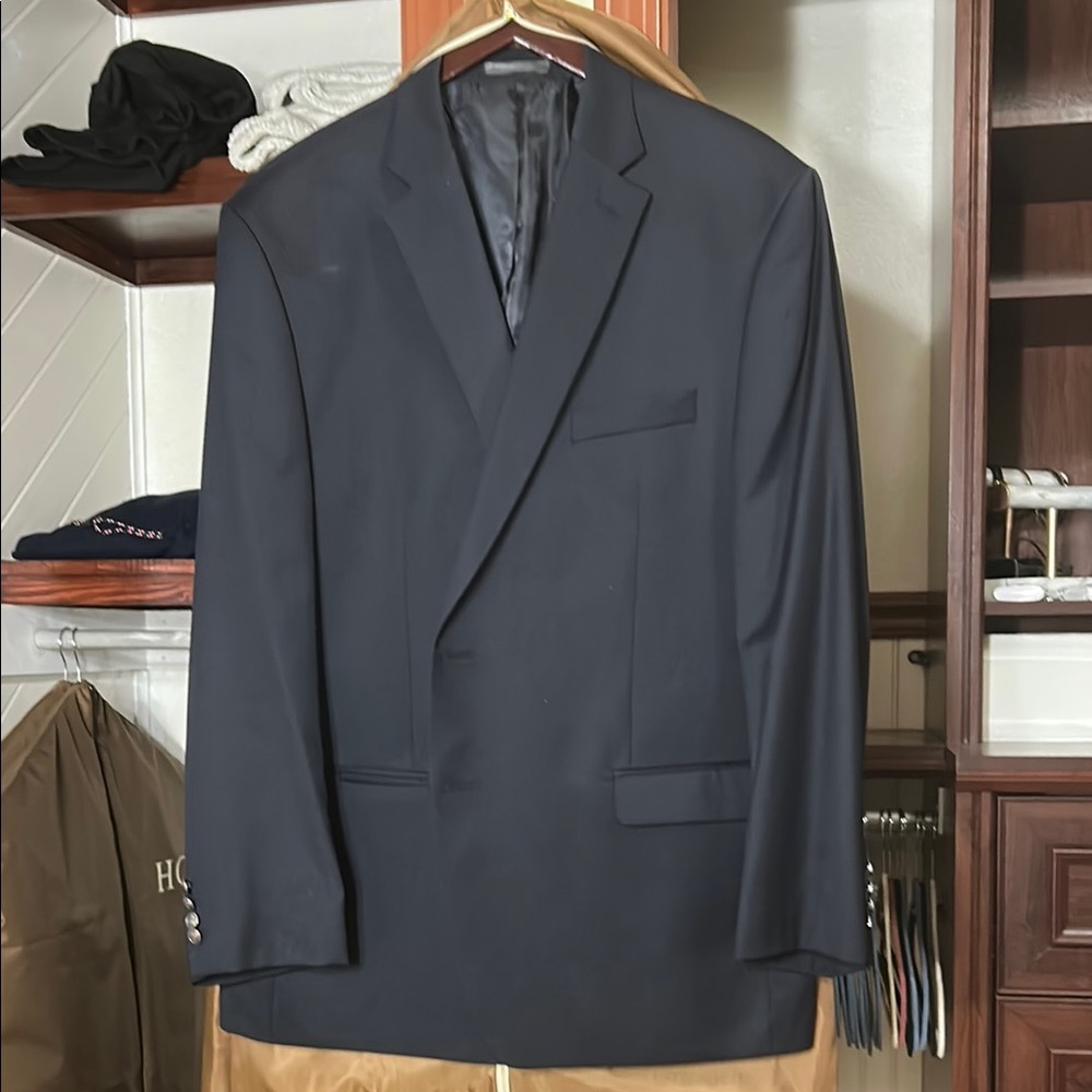MICHAEL Michael Kors Black Sport Coat with Notched Lapels